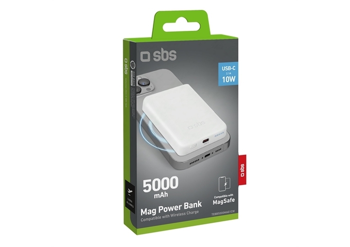 SBS 5000 mAh kabellose magnetische Powerbank