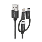 CASEME USB-auf-Micro-USB-Kabel mit Lightning- und USB-C-A