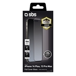 SBS Glas Displayschutz Full Cover für iPhone 13 Pro Ma