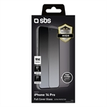 SBS Glas Displayschutz Full Cover für iPhone 14 Pro