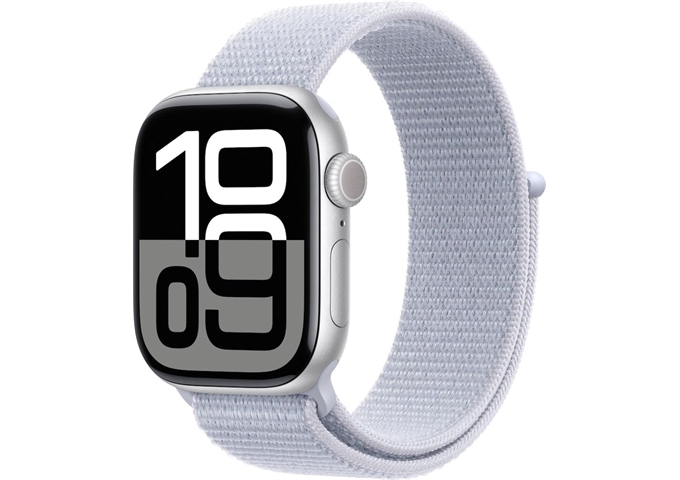 Apple Watch S10 42mm GPS Alu Silver Sport Loop Blue