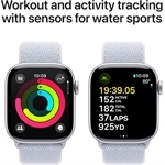 Apple Watch S10 42mm GPS Alu Silver Sport Loop Blue