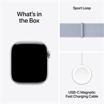 Apple Watch S10 42mm GPS Alu Silver Sport Loop Blue