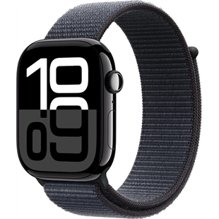 Apple Watch S10 46mm GPS Alu Jet Black Sport Loop Ink