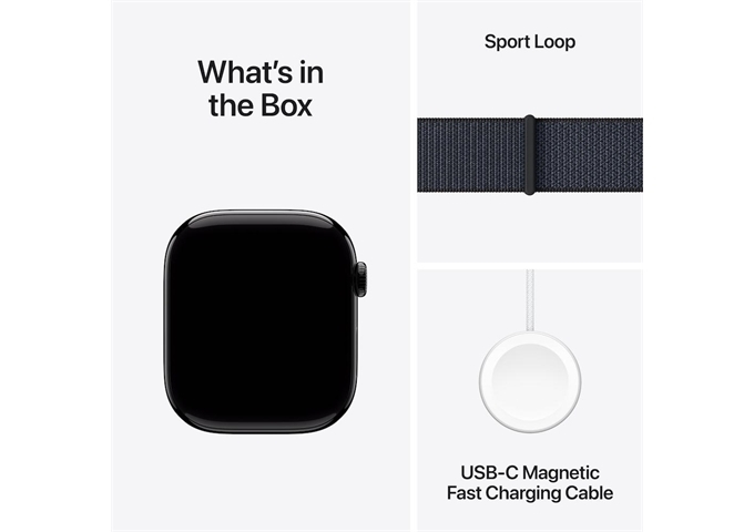 Apple Watch S10 46mm GPS Alu Jet Black Sport Loop Ink