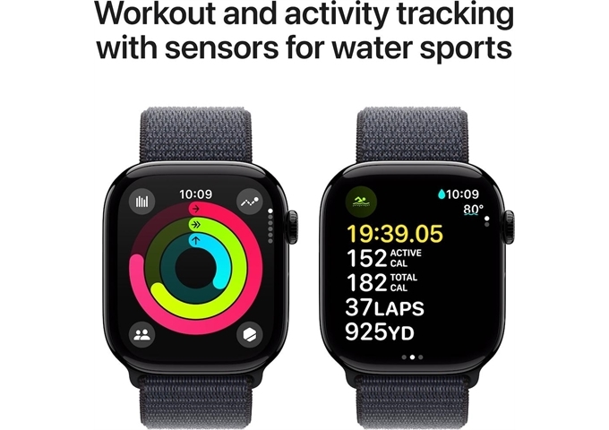 Apple Watch S10 46mm GPS Alu Jet Black Sport Loop Ink