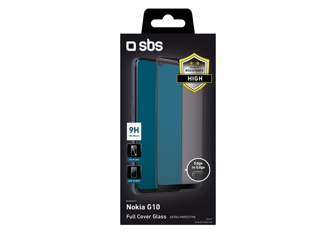 SBS Glas Displayschutz Full Cover für Nokia G10