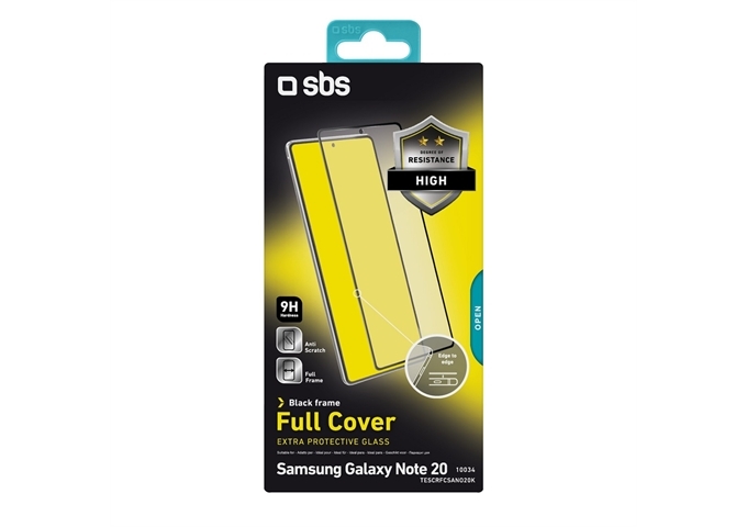 SBS Glas Displayschutz Full Cover für Galaxy Note 20