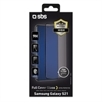 SBS Glas Displayschutz Full Cover für Galaxy S21