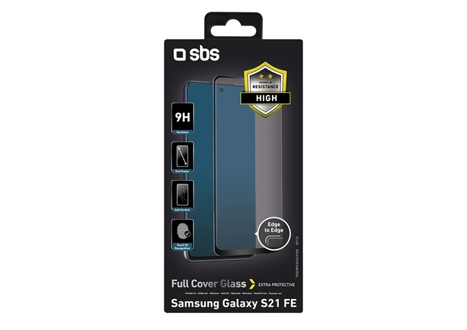 SBS Glas Displayschutz Full Cover für Galaxy S21 FE