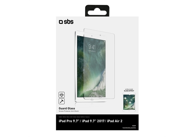 SBS Glas-Displayschutz für iPad 9,7Inc