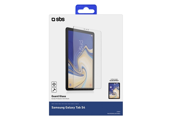 SBS Glas-Displayschutz für Samsung Galaxy Tab S4