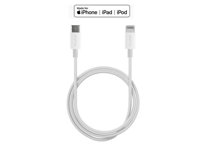 Puro USB-C USB Cable - Lightning 1m