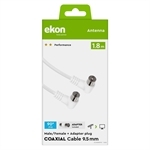 Ekon 75dB Antennenkabel mit abgewinkelten Steckern