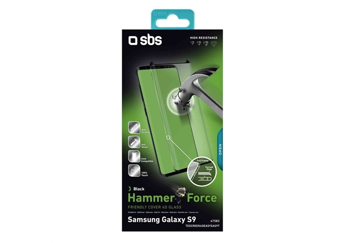 SBS Glass Screen Protector für Galaxy S9