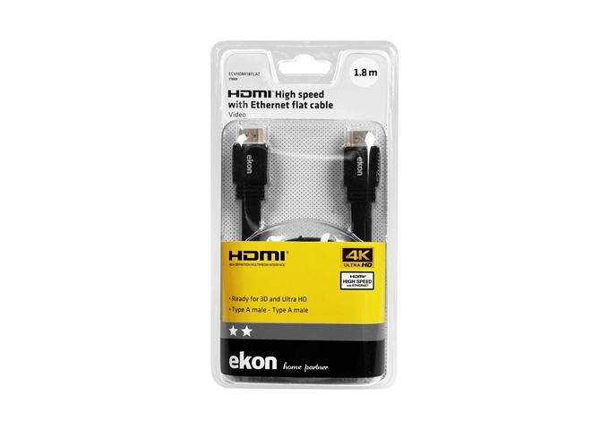 Ekon HDMI 2.0 Flachkabel, 4k