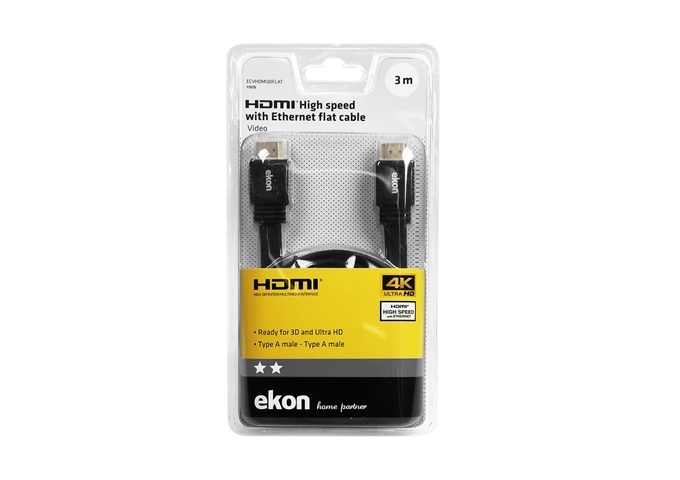 Ekon HDMI 2.0 Flachkabel, 4k