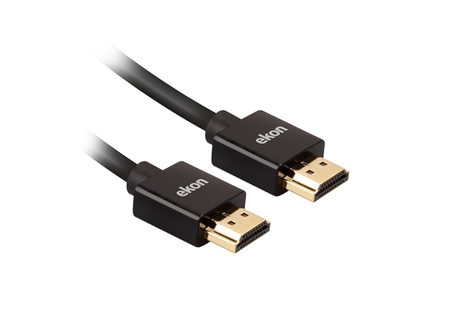 Ekon HDMI 2.0 Slim-Kabel mit vergoldeten Steckern