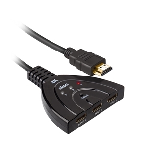 Ekon HDMI 2.0 Splitter mit 3 Buchsen, 4k