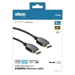 Ekon HDMI 2.0 vergoldetes Kabel, 4 Sterne