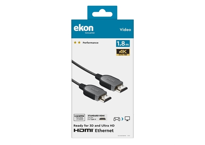 Ekon HDMI-Kabel v. 1.4 - 1080p