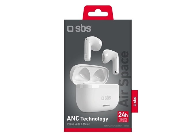SBS TWS Air Space Kopfhörer mit ANC & Touch-Bedienung