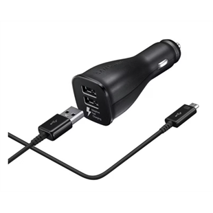 Samsung Car Adapter Fast Charge Dual Port Micro USB