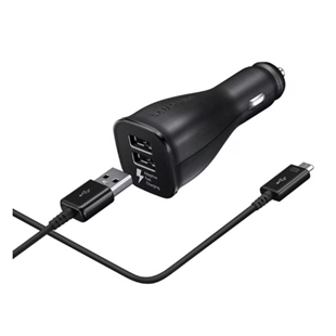 Samsung Car Adapter Fast Charge Dual Port Micro USB