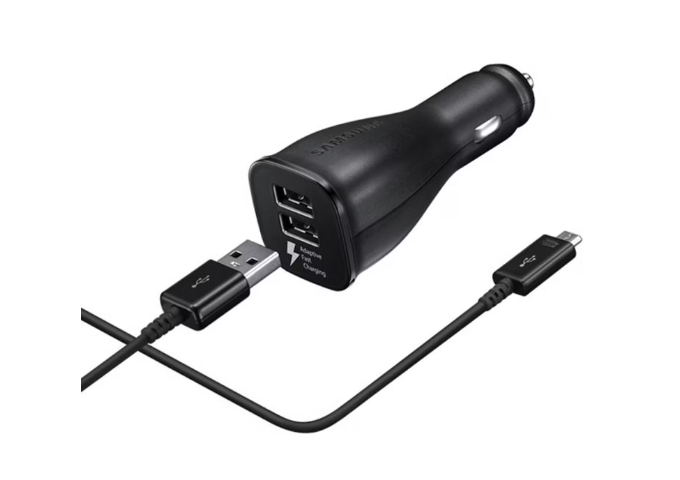 Samsung Car Adapter Fast Charge Dual Port Micro USB