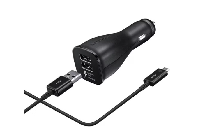 Samsung Car Adapter Fast Charge Dual Port Micro USB