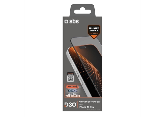 SBS D30 Active Full Cover Glass iPhone 17 Pro