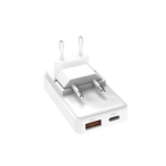 SBS Flexi-Wandladegerät 65 W mit klappbarem Stecker