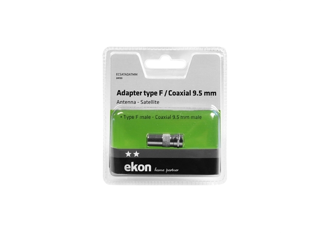 Ekon Adapter Typ F auf Koaxialbuchse 9,5 mm