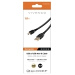 Vivanco USB-A auf Mini-USB Kabel, 1,8m Vivanco USB-A auf Mini-USB Kabel, 1,8m