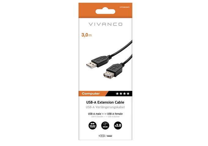 Vivanco USB Typ A-Verlängerungskabel