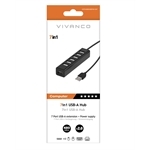 Vivanco 7-Port USB 2.0 Adapter