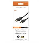 Vivanco DisplayPort-Kabel für 4K Ultra HD High Resolution