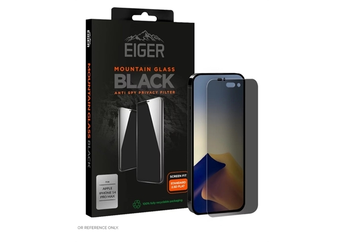 EIGER Display-Glas Privacy 2.5D Eiger Mountain Glass