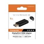 Vivanco DisplayPort-Stecker auf HDMI-Buchse-Adapter Vivanco DisplayPort-Stecker auf HDMI-Buchse-Adapter