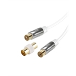 Vivanco Satellitenantennenkabel mit Ferritkern, 90 dB