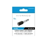 Vivanco 3,5 mm auf 6,3 mm Klinkenadapter