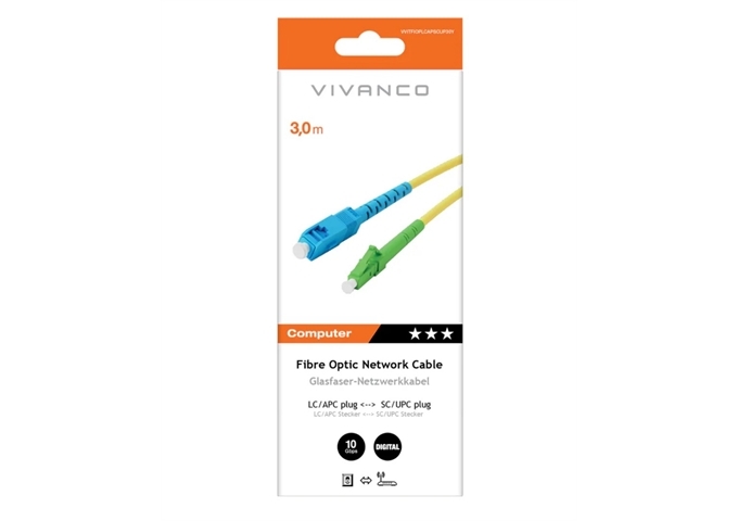 Vivanco LC/APC/SC/UPC-Glasfaser-Netzwerkkabel