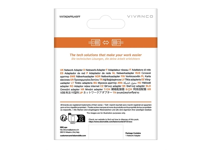 Vivanco 1:1 Netzwerkadapter