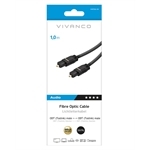 Vivanco Glasfaserkabel mit Toslink-Anschlüssen