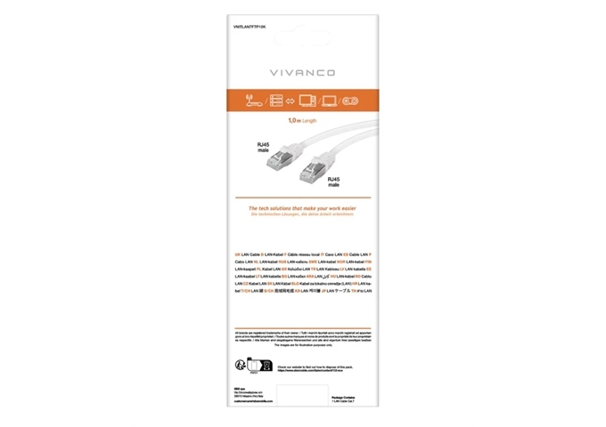 Vivanco S/FTP CAT 7 Netzwerkkabel.