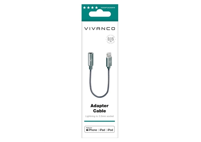 Vivanco Lightning-Adapter für 3,5-mm-Klinke