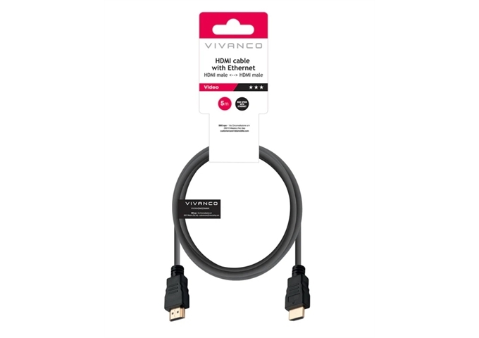 Vivanco High-Speed-HDMI-Kabel mit Ethernet