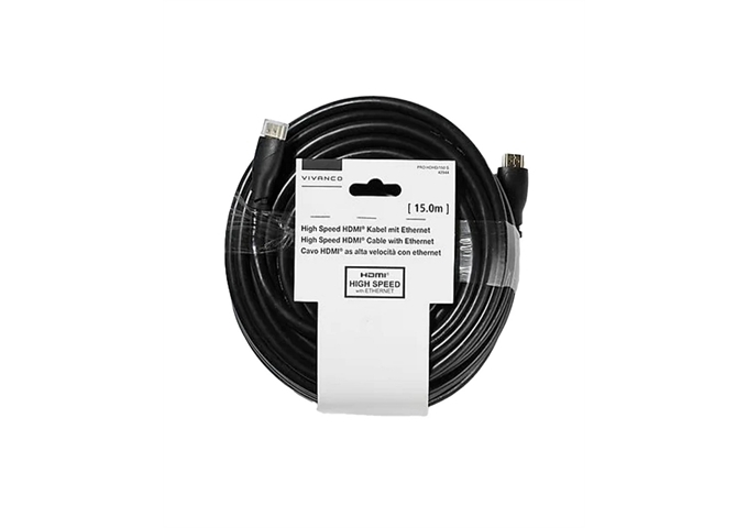 Vivanco High-Speed-HDMI-Kabel mit Ethernet.