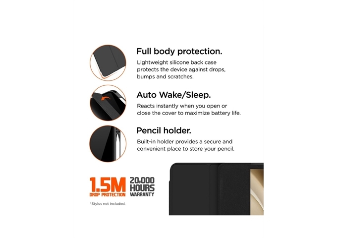 Semi Eiger Storm 250m Stylus Case for Samsung Tab A9+