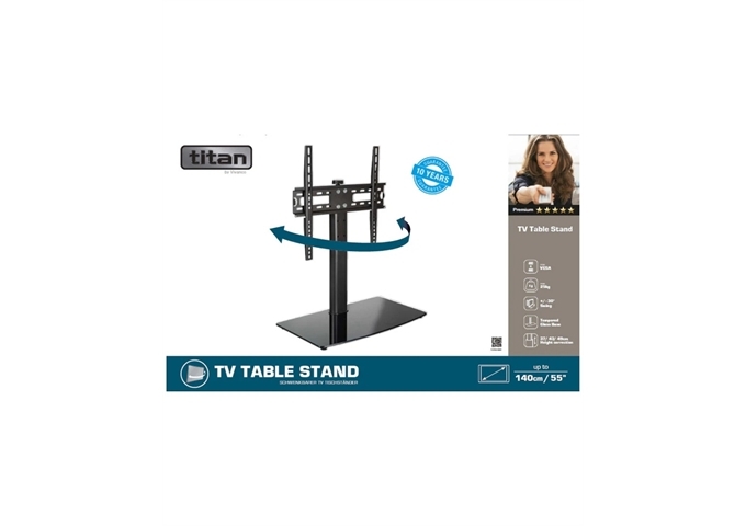 TITAN TV-Bodenhalterung, 55", 25kg